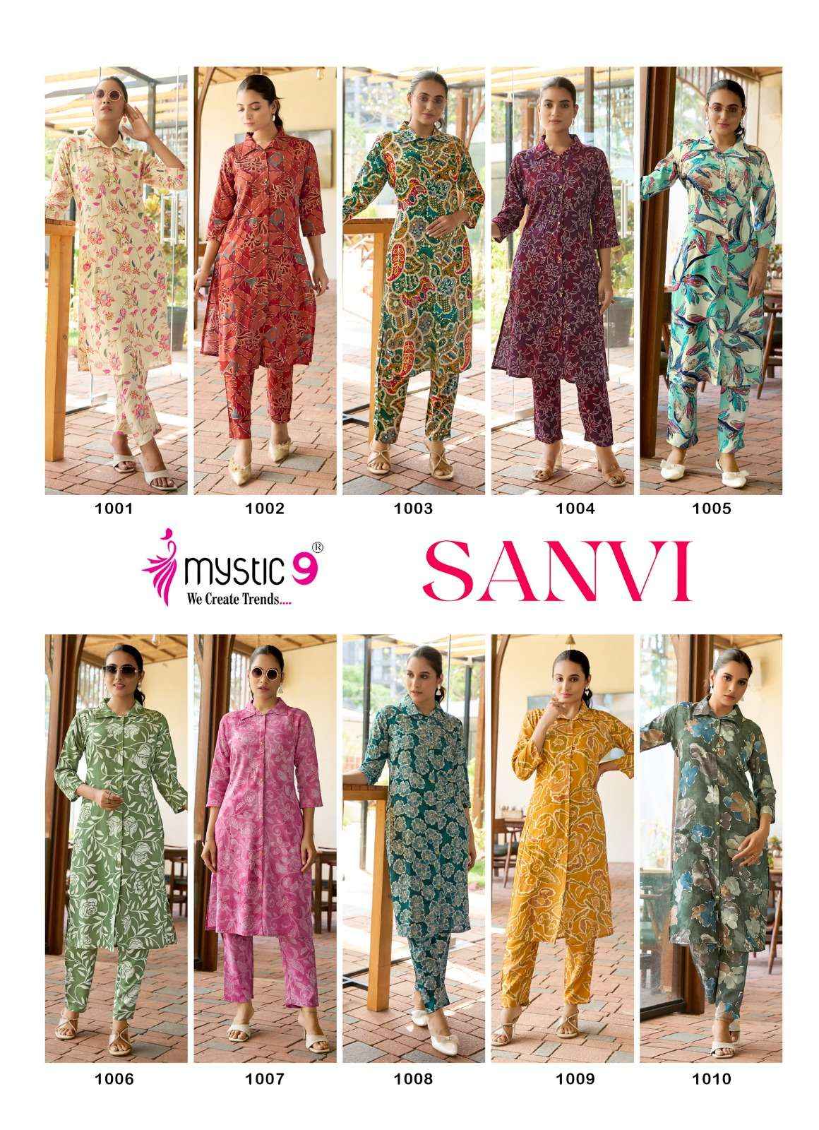 Mystic 9 Sanvi Vol 1 Viscose Kurti Combo 10 pcs Catalogue