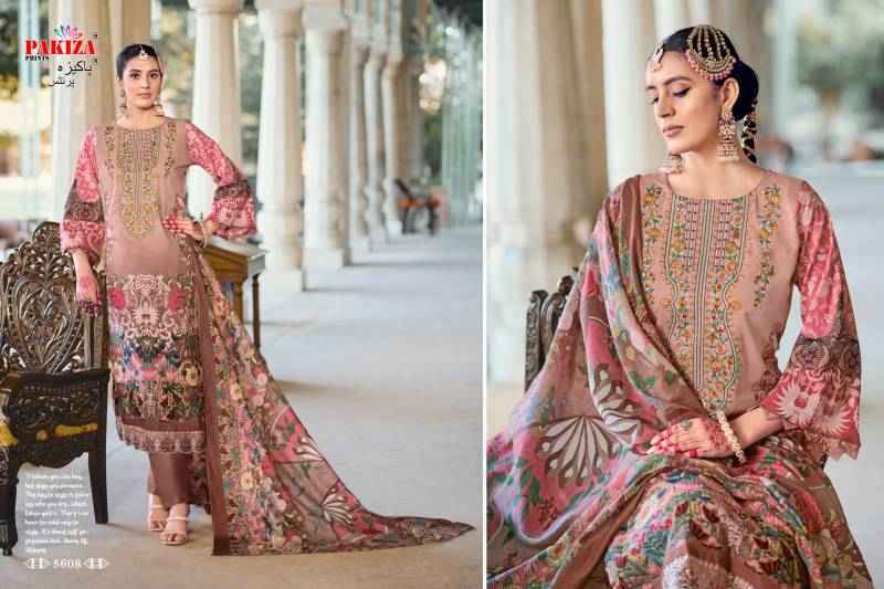 Pakiza Prints Nazakat Vol 56 Lawn Dress Material 10 pcs Catalogue