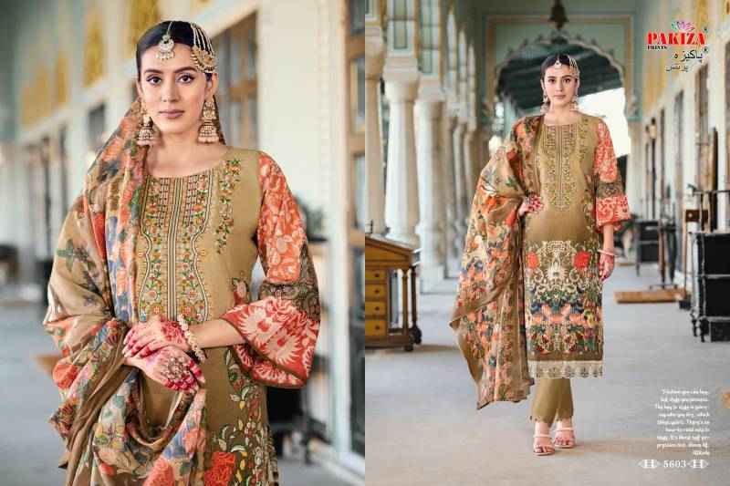 Pakiza Prints Nazakat Vol 56 Lawn Dress Material 10 pcs Catalogue