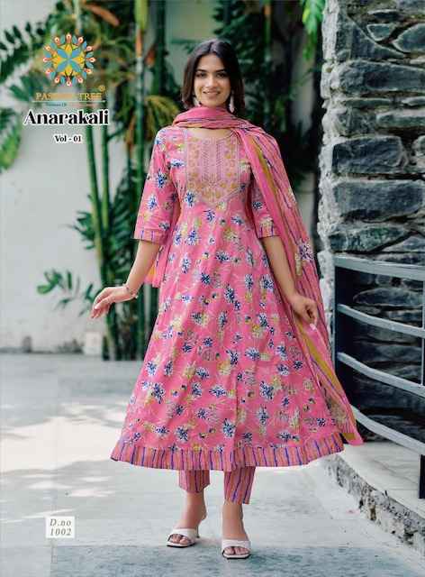 Passion Tree Anarkali Vol 1 Cotton Kurti Combo 8 pcs Catalogue