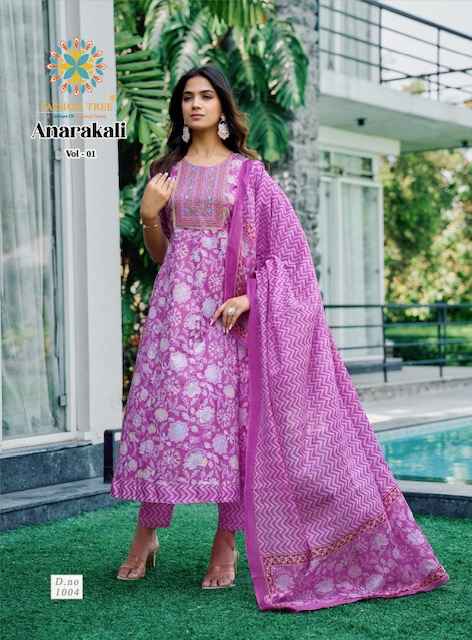 Passion Tree Anarkali Vol 1 Cotton Kurti Combo 8 pcs Catalogue