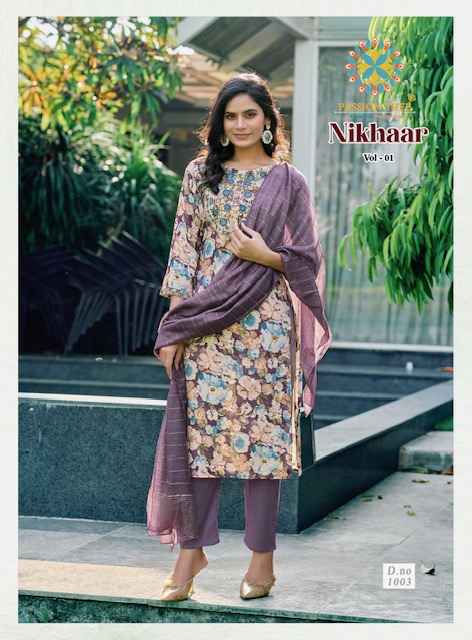 Passion Tree Nikhaar Vol 1 Rayon Kurti Combo 8 pcs Catalogue