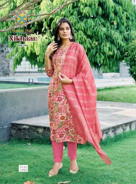 Passion Tree Nikhaar Vol 1 Rayon Kurti Combo 8 pcs Catalogue