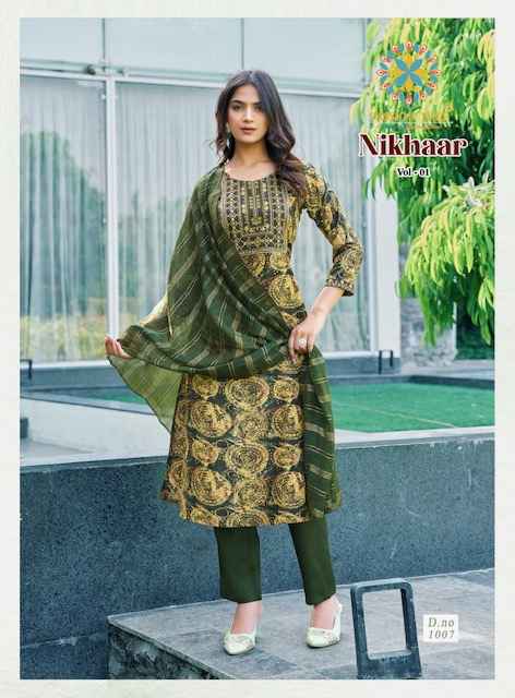 Passion Tree Nikhaar Vol 1 Rayon Kurti Combo 8 pcs Catalogue