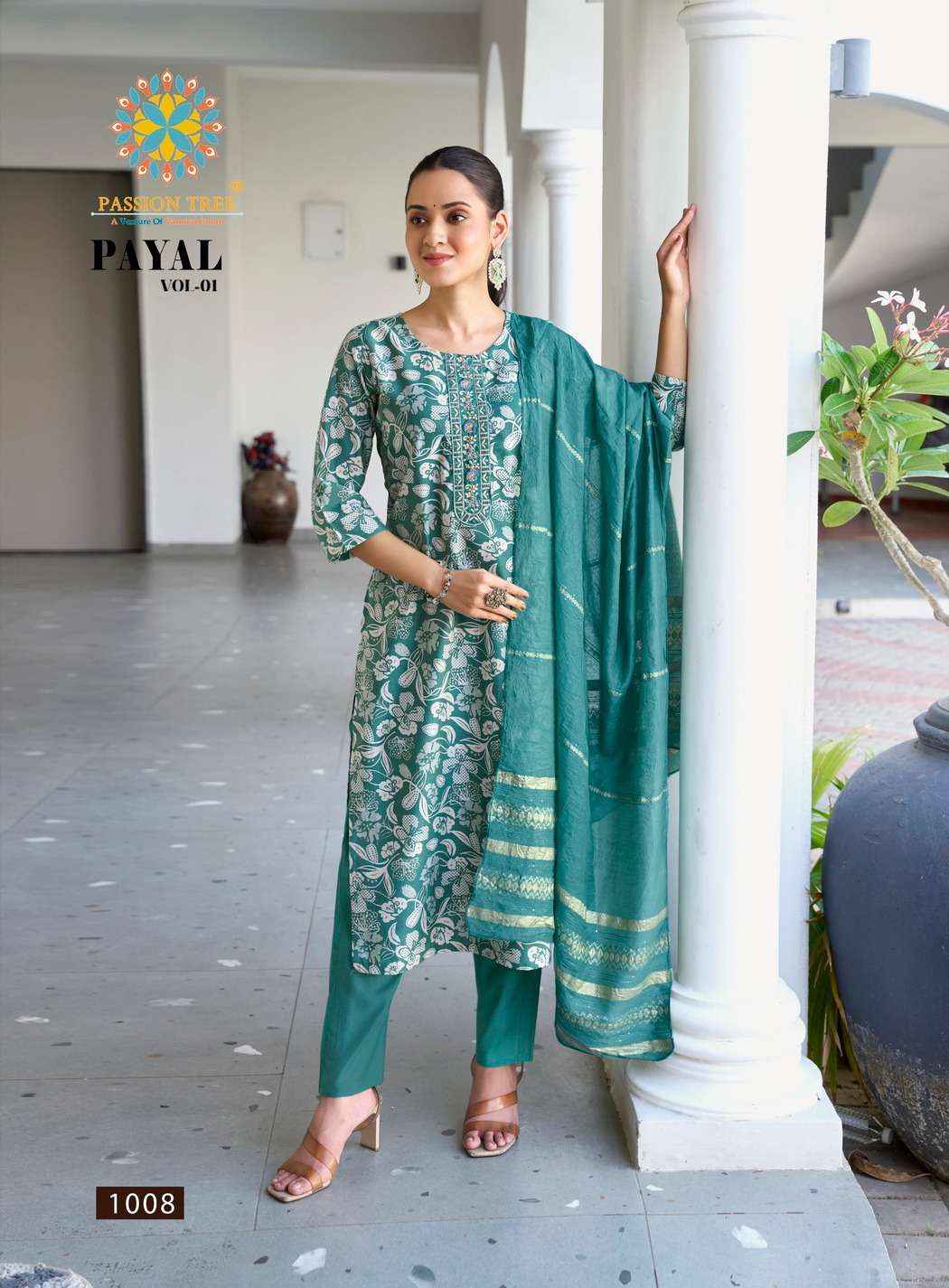 Passion Tree Payal Vol 1 Silk Kurti Combo 8 pcs Catalogue