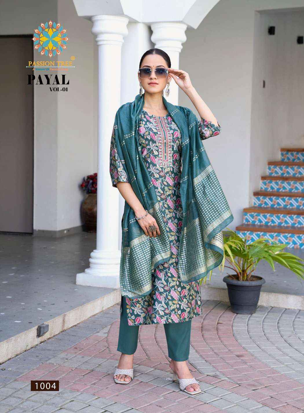 Passion Tree Payal Vol 1 Silk Kurti Combo 8 pcs Catalogue