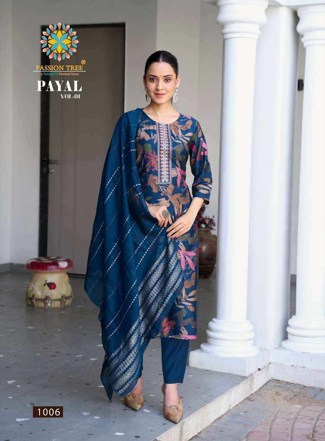 Passion Tree Payal Vol 1 Silk Kurti Combo 8 pcs Catalogue