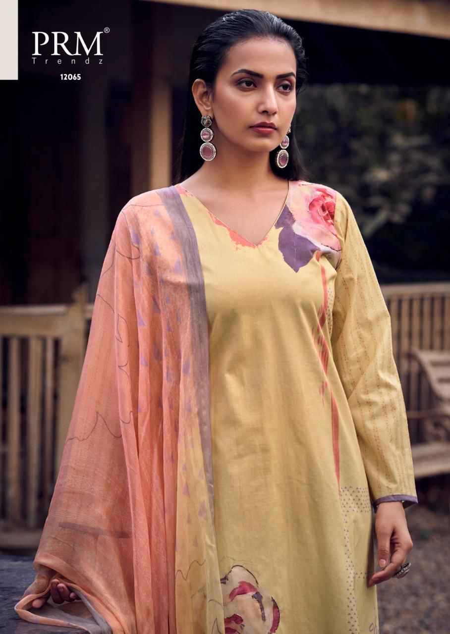 PRM Trendz Aries Cotton Dress Material 6 pcs Catalogue