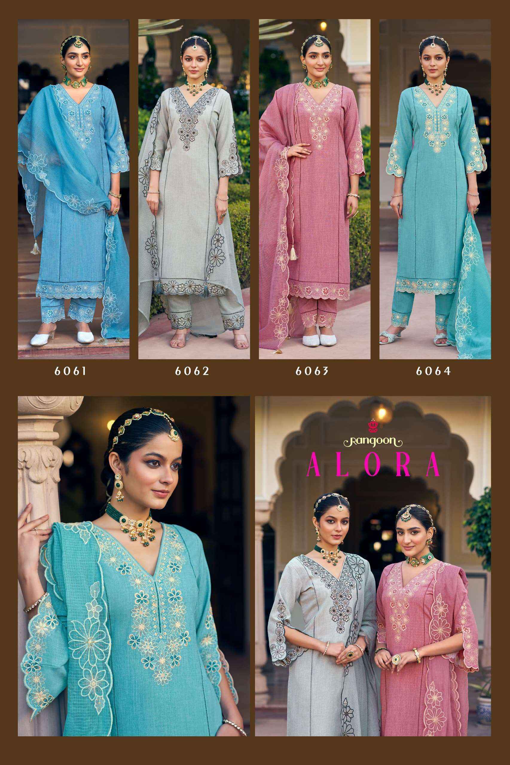 Rangoon Alora Cotton Kurti Combo 4 pcs Catalogue