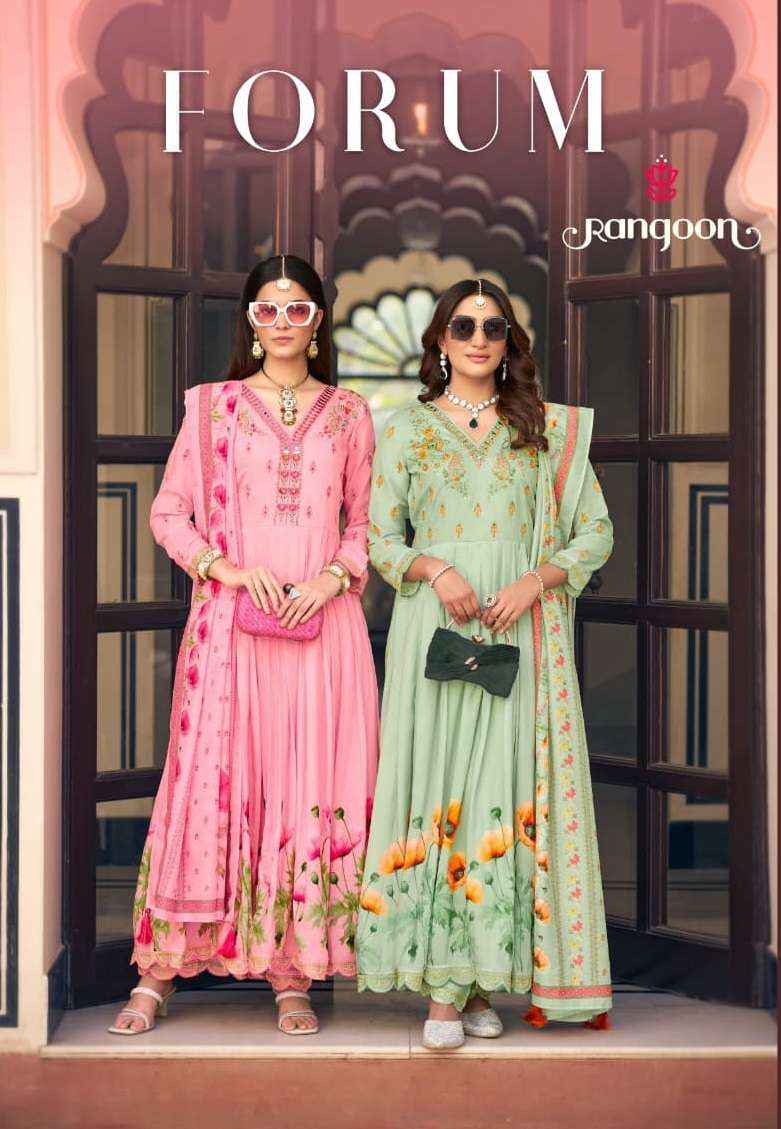 Rangoon Forum Readymade Musline Dress 4 pcs Cataolgue