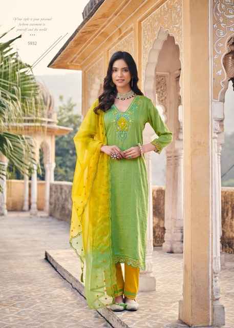 Rangoon Pallavi Readymade Viscouse Dress 6 pcs Catalogue