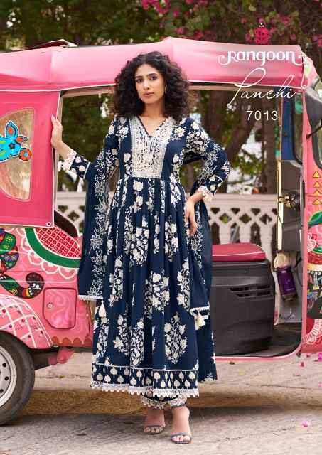 Rangoon Panchi Cotton Kurti Combo 6 pcs Catalogue