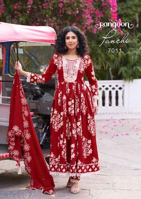 Rangoon Panchi Cotton Kurti Combo 6 pcs Catalogue