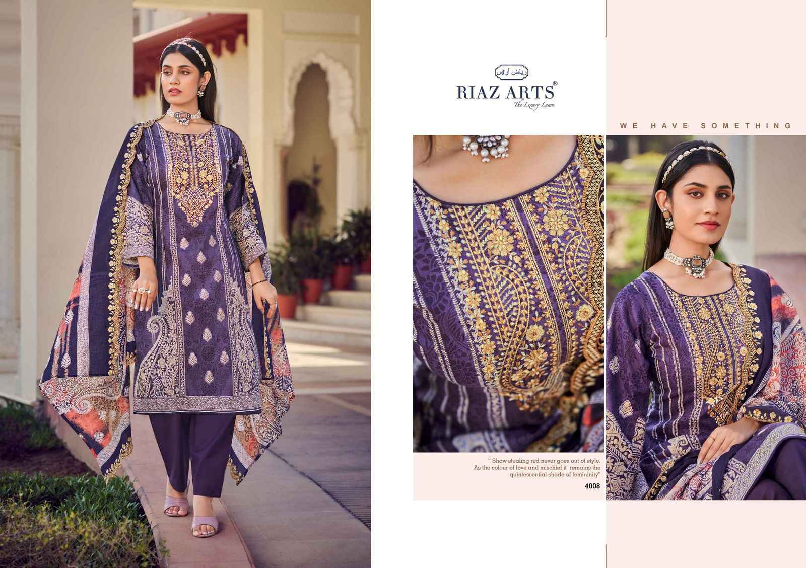 Riaz Arts Bin Saeed Vol 8 Cotton Dress Material 8 pcs Catalogue