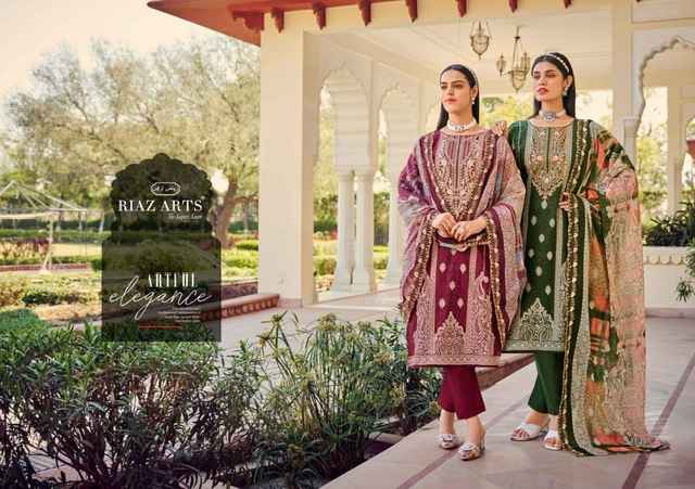 Riaz Arts Bin Saeed Vol 8 Cotton Dress Material 8 pcs Catalogue