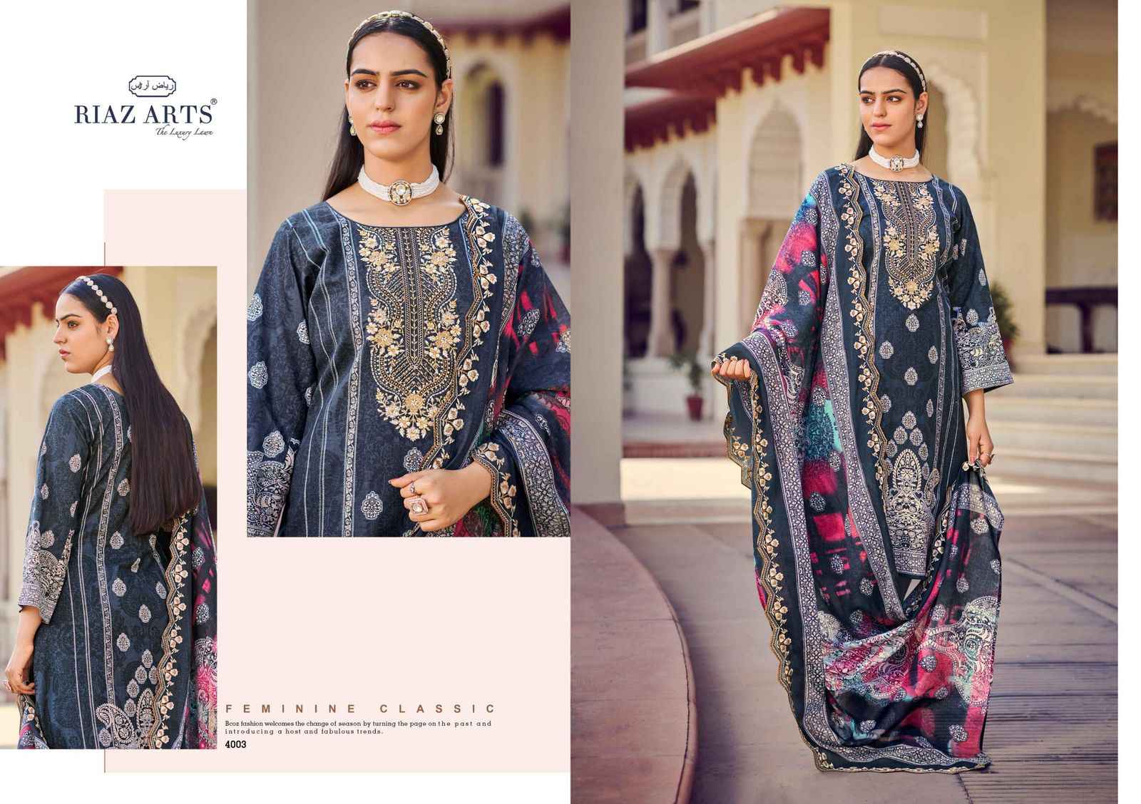 Riaz Arts Bin Saeed Vol 8 Cotton Dress Material 8 pcs Catalogue