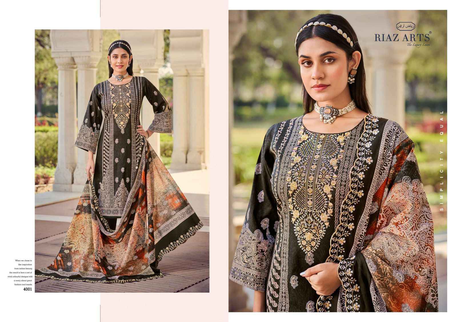 Riaz Arts Bin Saeed Vol 8 Cotton Dress Material 8 pcs Catalogue