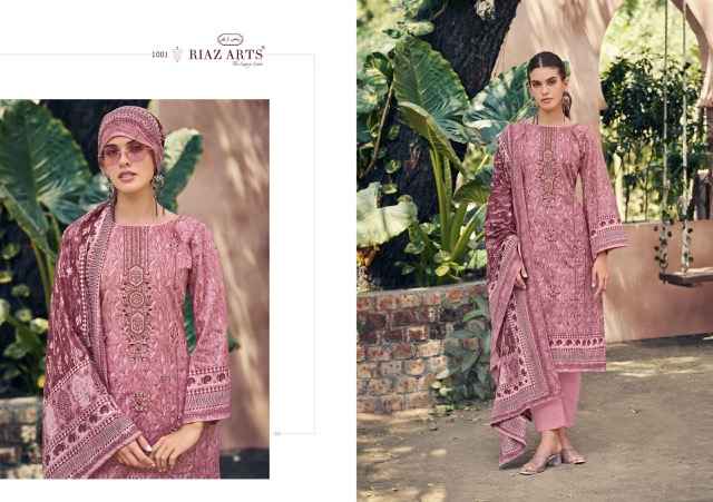 Riaz Arts Elan Vol 3 Lawn Cotton Dress Material 6 pcs Catalogue