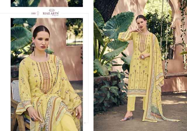 Riaz Arts Elan Vol 3 Lawn Cotton Dress Material 6 pcs Catalogue