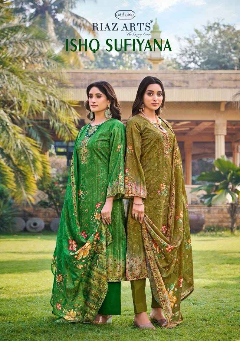Riaz Arts Ishq Sufiyana Cotton Dress Material 4 pcs Catalogue