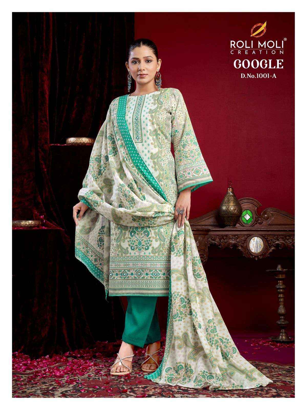 Roli Moli Creation Google Cotton Dress Material 4 pcs Catalogue