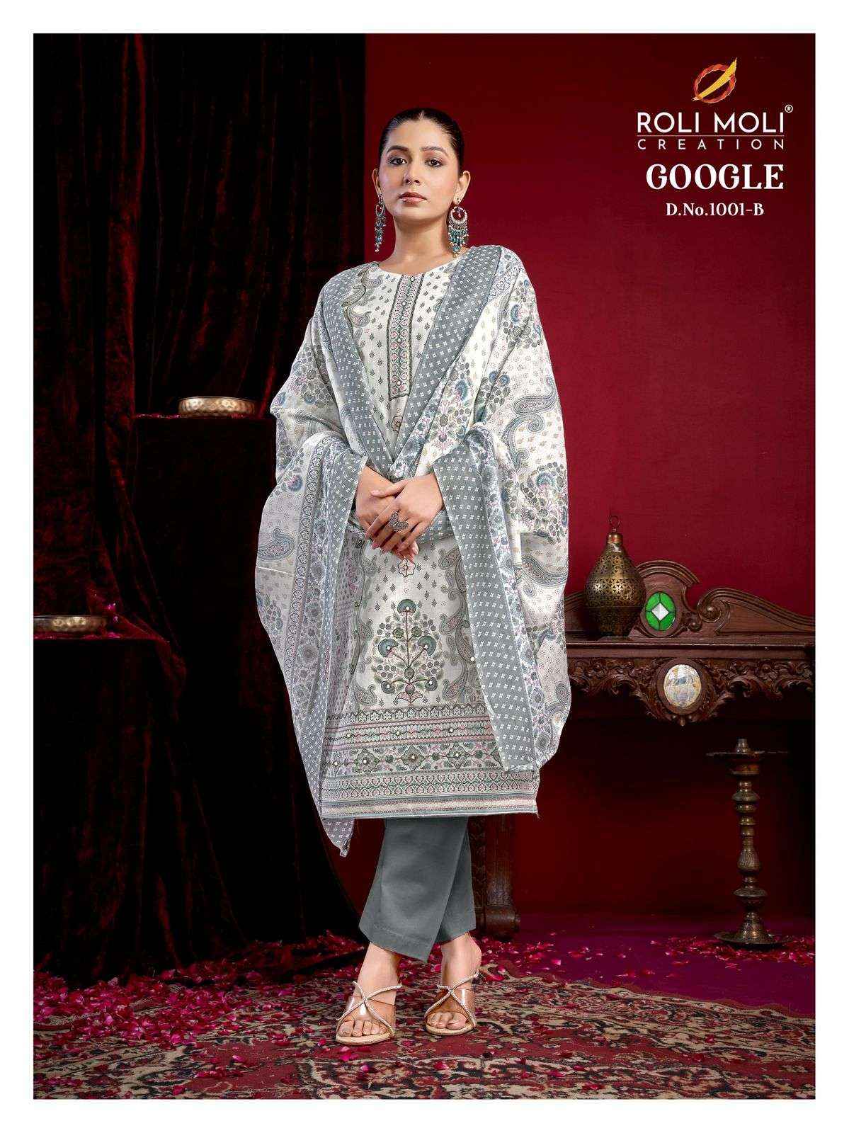 Roli Moli Creation Google Cotton Dress Material 4 pcs Catalogue