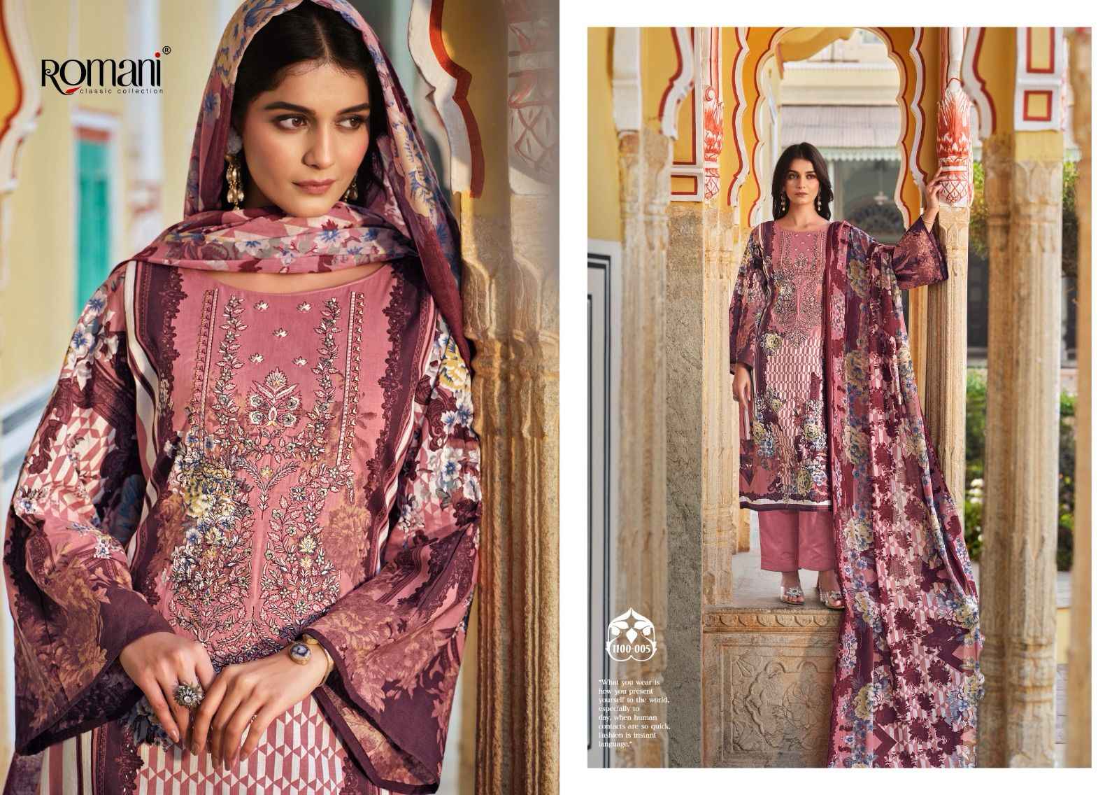 Romani Aarzu Vol 16 Cotton Dress Material 8 pcs Catalogue