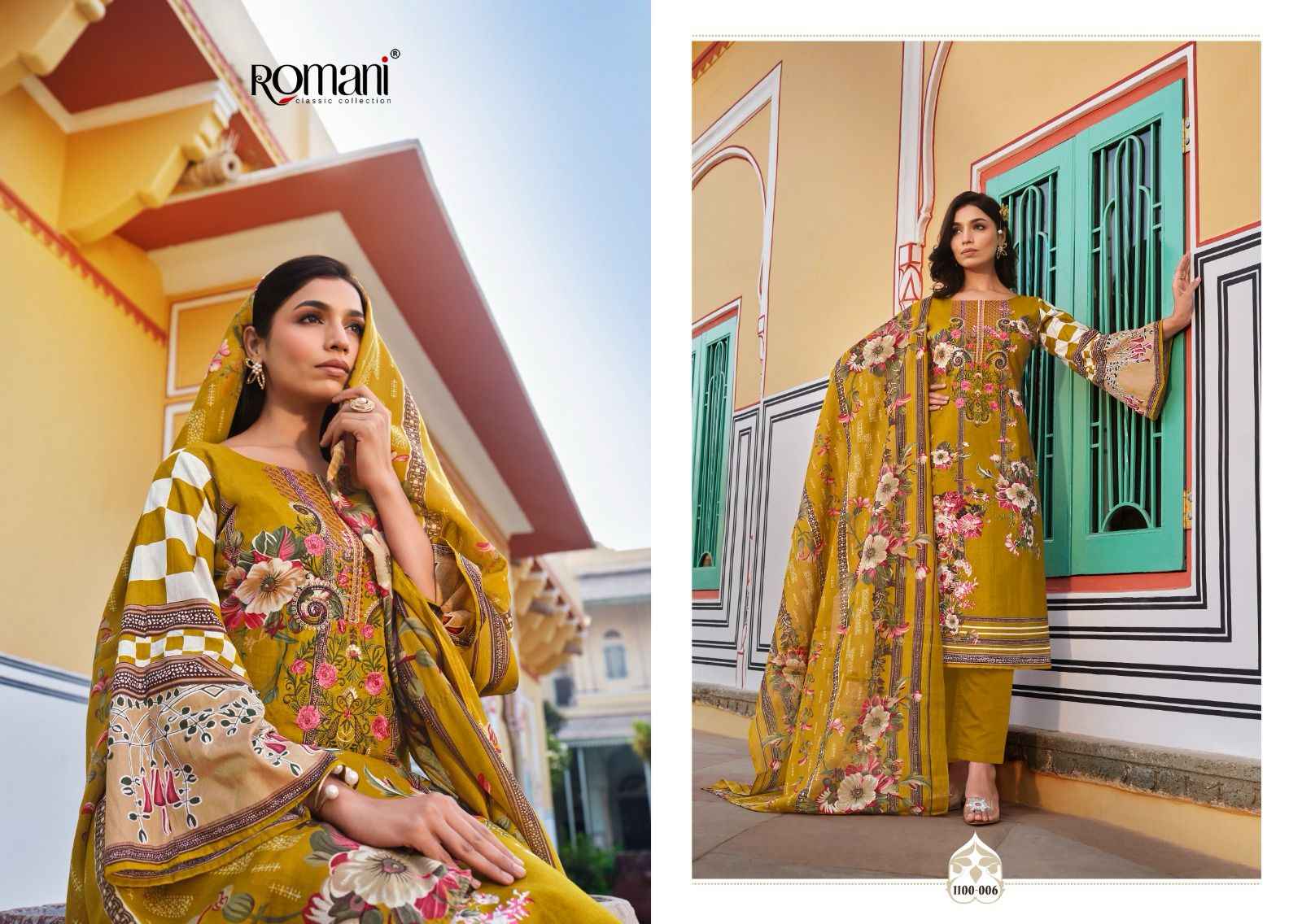 Romani Aarzu Vol 16 Cotton Dress Material 8 pcs Catalogue