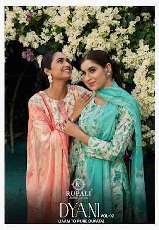 Rupali Fashion Dyani Vol 2 Jam Satin Dress Material 4 pcs Catalogue