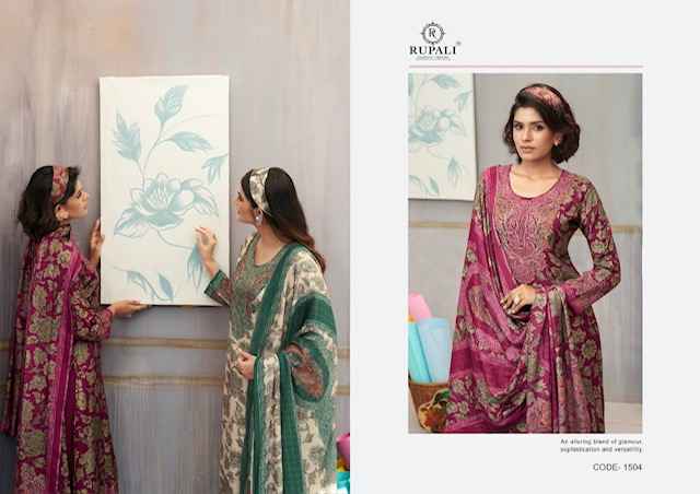 Rupali Fashion Gulnaaz Vol 3 Musline Dress Material 6 pcs Catalogue