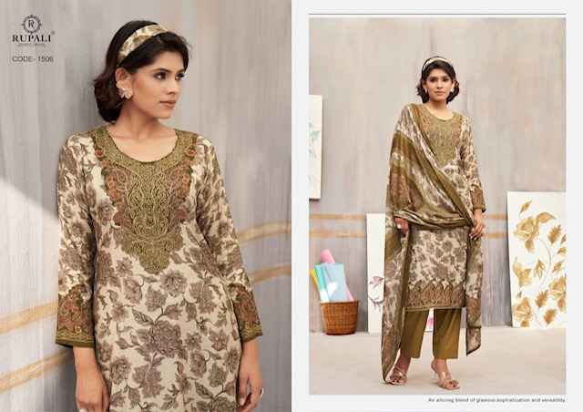 Rupali Fashion Gulnaaz Vol 3 Musline Dress Material 6 pcs Catalogue
