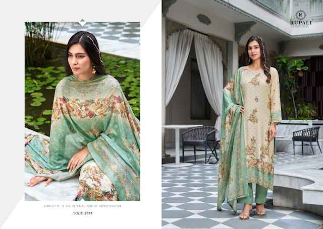 Rupali Fashion Ryka Jam Satin Dress Material 4 Catalogue