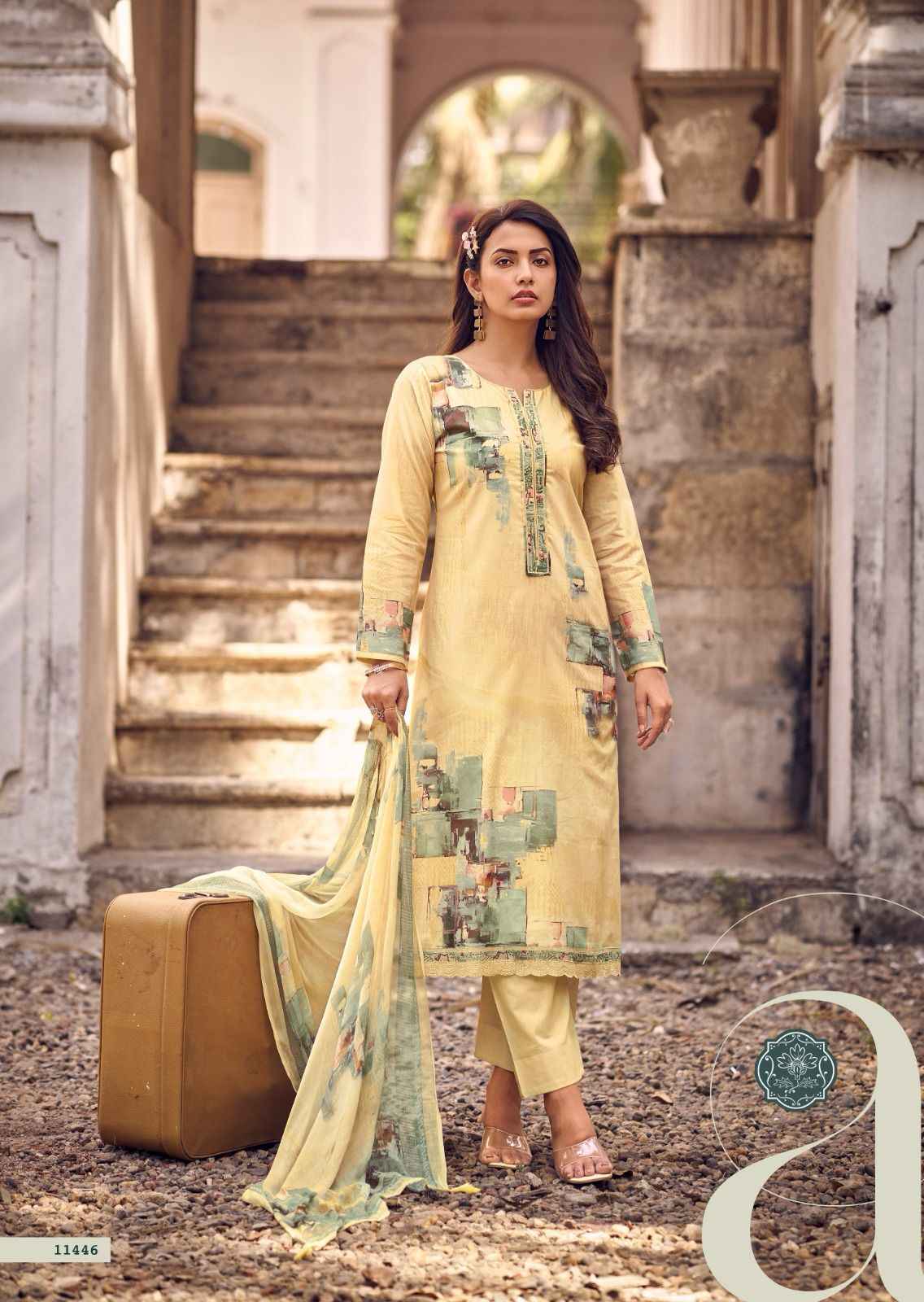 Sadhana Fashion Arnisa Cotton Dress Material 6 pcs Catalogue