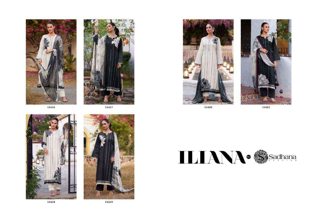 Sadhana Fashion Iliana Jam Cotton Dress Material 6 pcs Catalogue