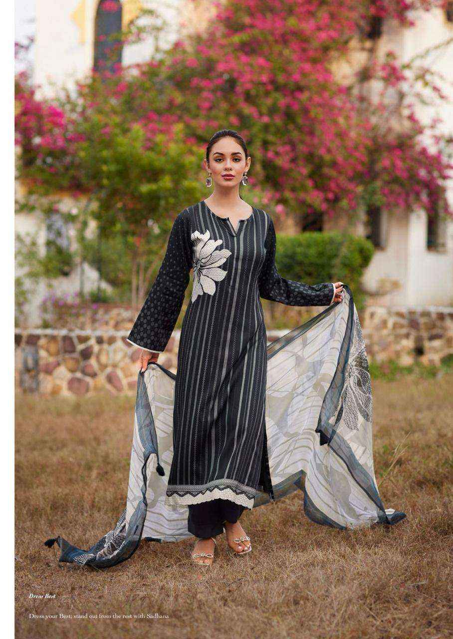 Sadhana Fashion Iliana Jam Cotton Dress Material 6 pcs Catalogue