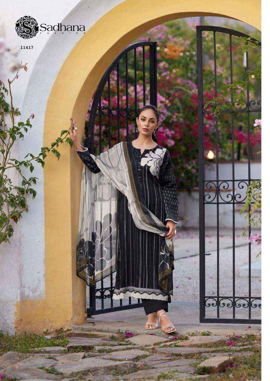 Sadhana Fashion Iliana Jam Cotton Dress Material 6 pcs Catalogue