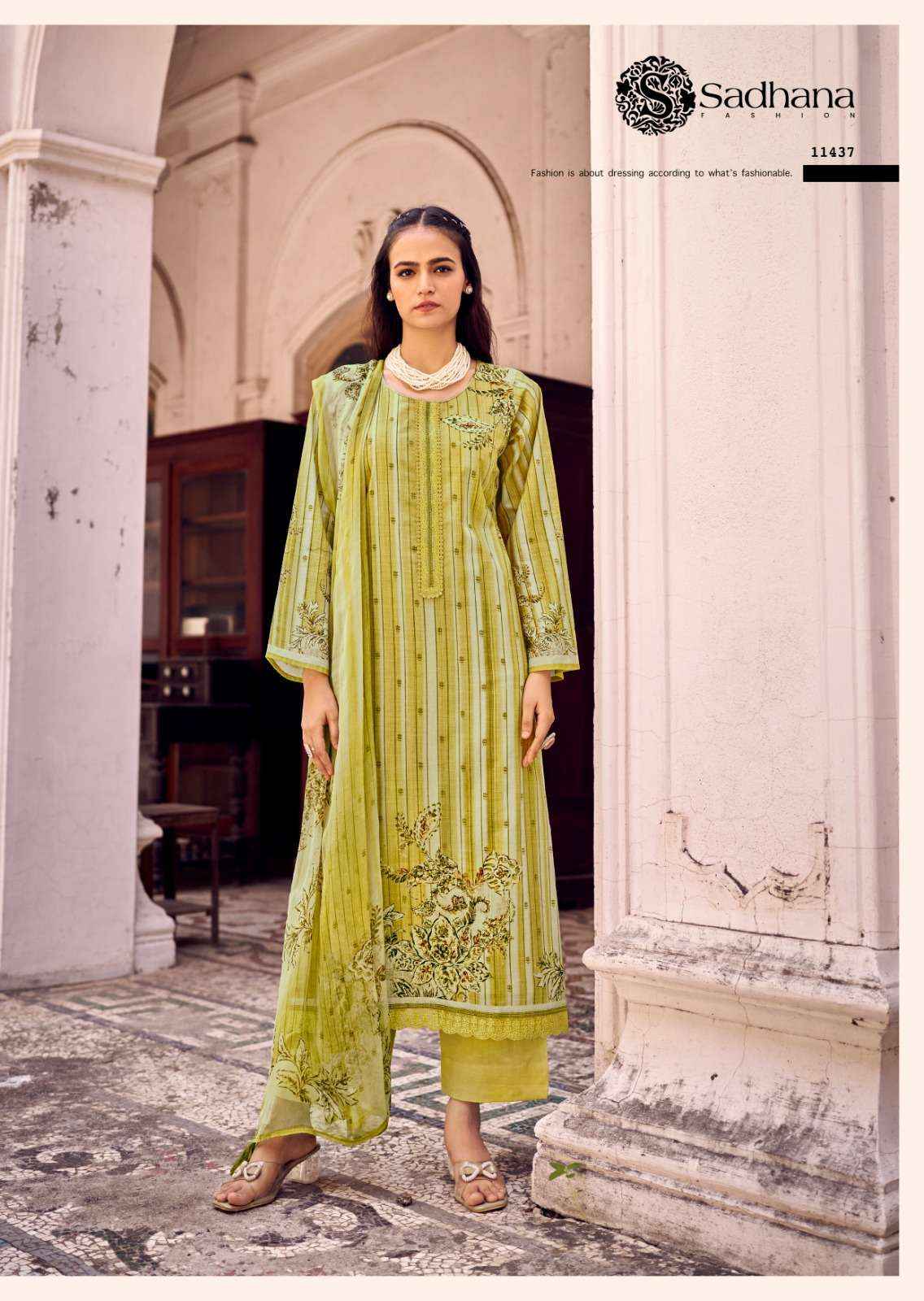 Sadhana Fashion Rohi Lawn Cotton Dress Material 6 pcs Catalogue