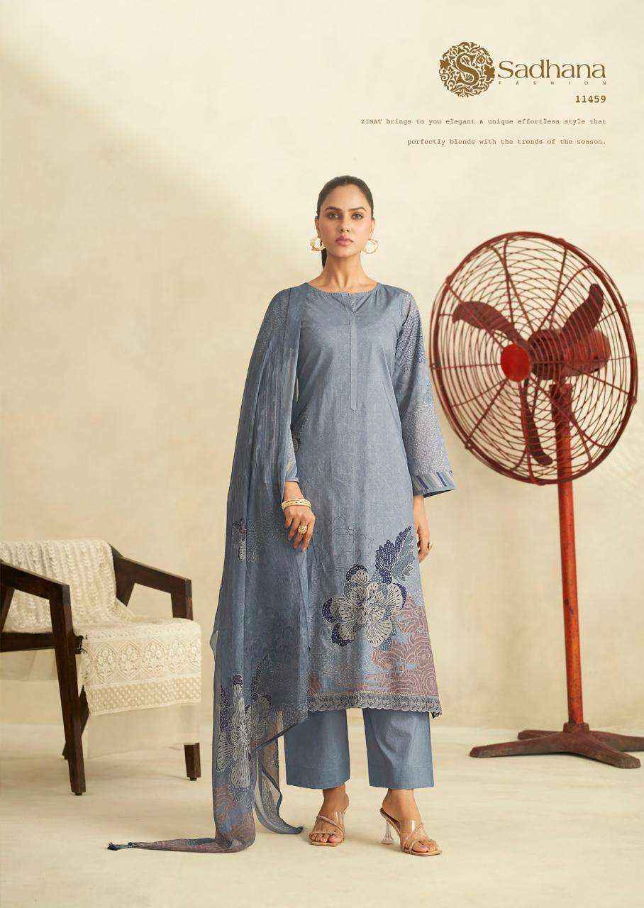 Sadhna Fashion Zinat Cotton Dress Material 6 pcs Catalogue