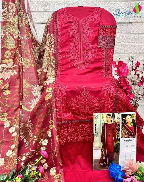 Saniya Trendz Ombre Vol 4 Cotton Dress Material 5 pcs Catalogue