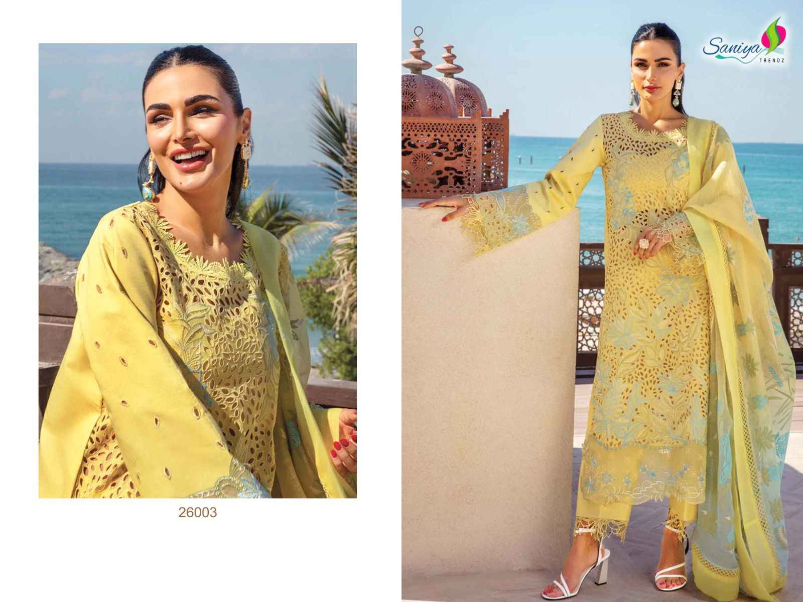 Saniya Trendz Rang Rasiya Vol 26 Chikankari Cotton Dress Material 4 pcs Catalogue