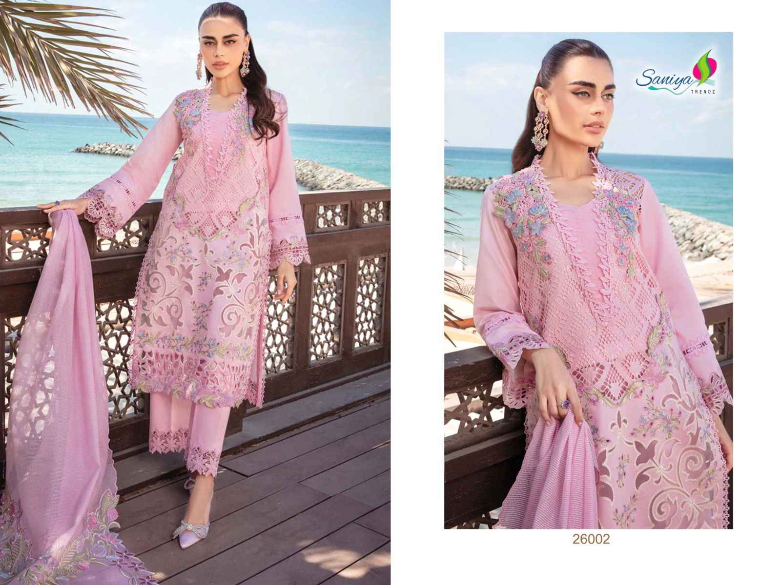 Saniya Trendz Rang Rasiya Vol 26 Chikankari Cotton Dress Material 4 pcs Catalogue