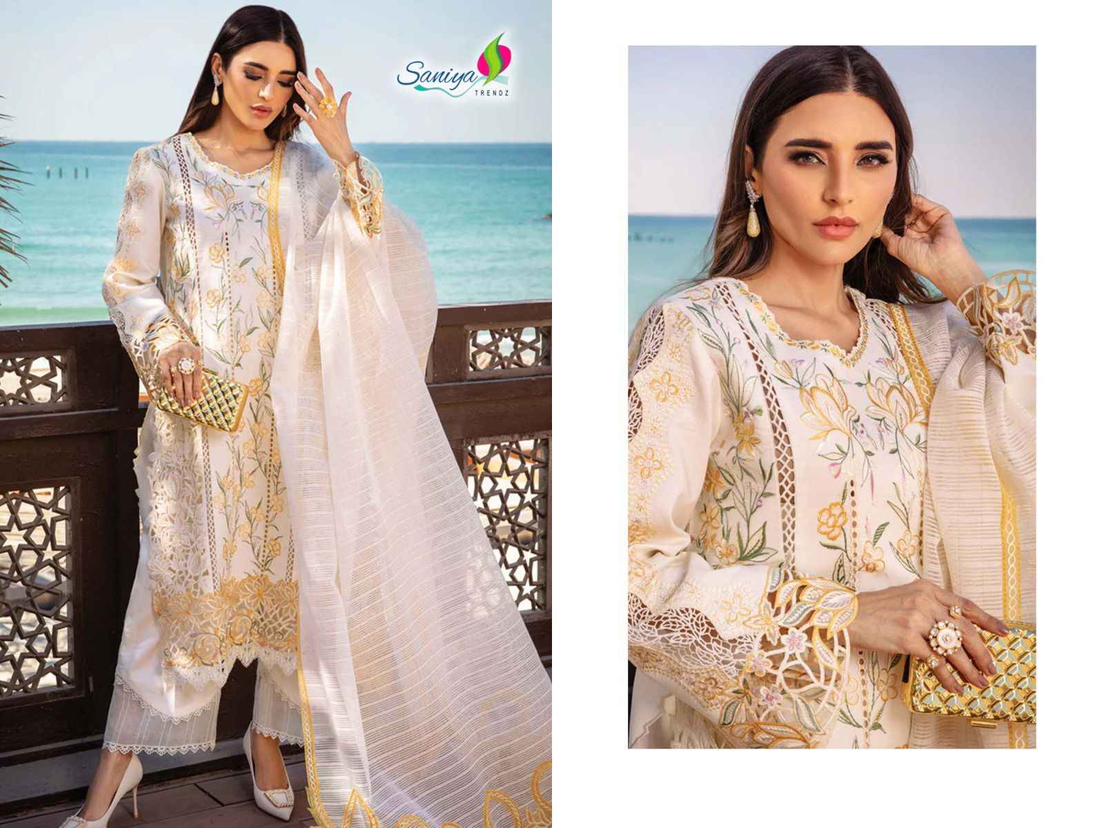 Saniya Trendz Rang Rasiya Vol 26 Chikankari Cotton Dress Material 4 pcs Catalogue