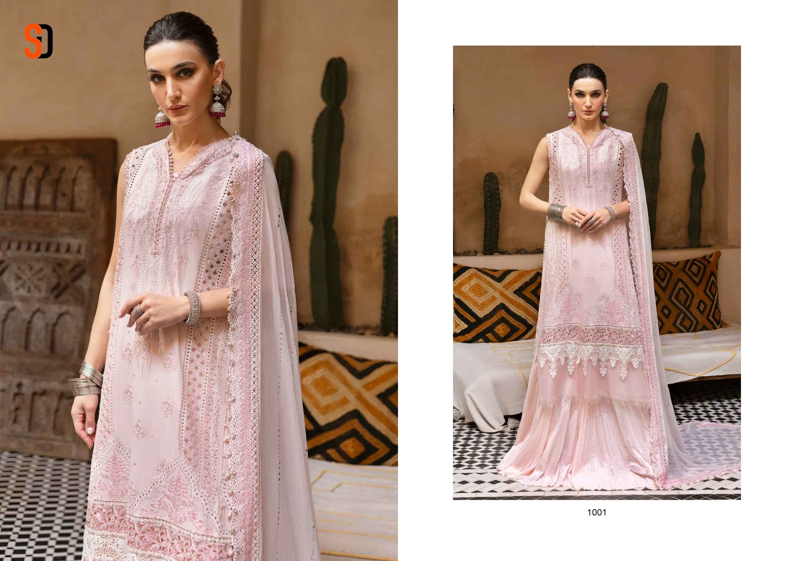 Shraddha Designer Maria-B Lawn Cotton Dress Material 8 pcs Catalogue