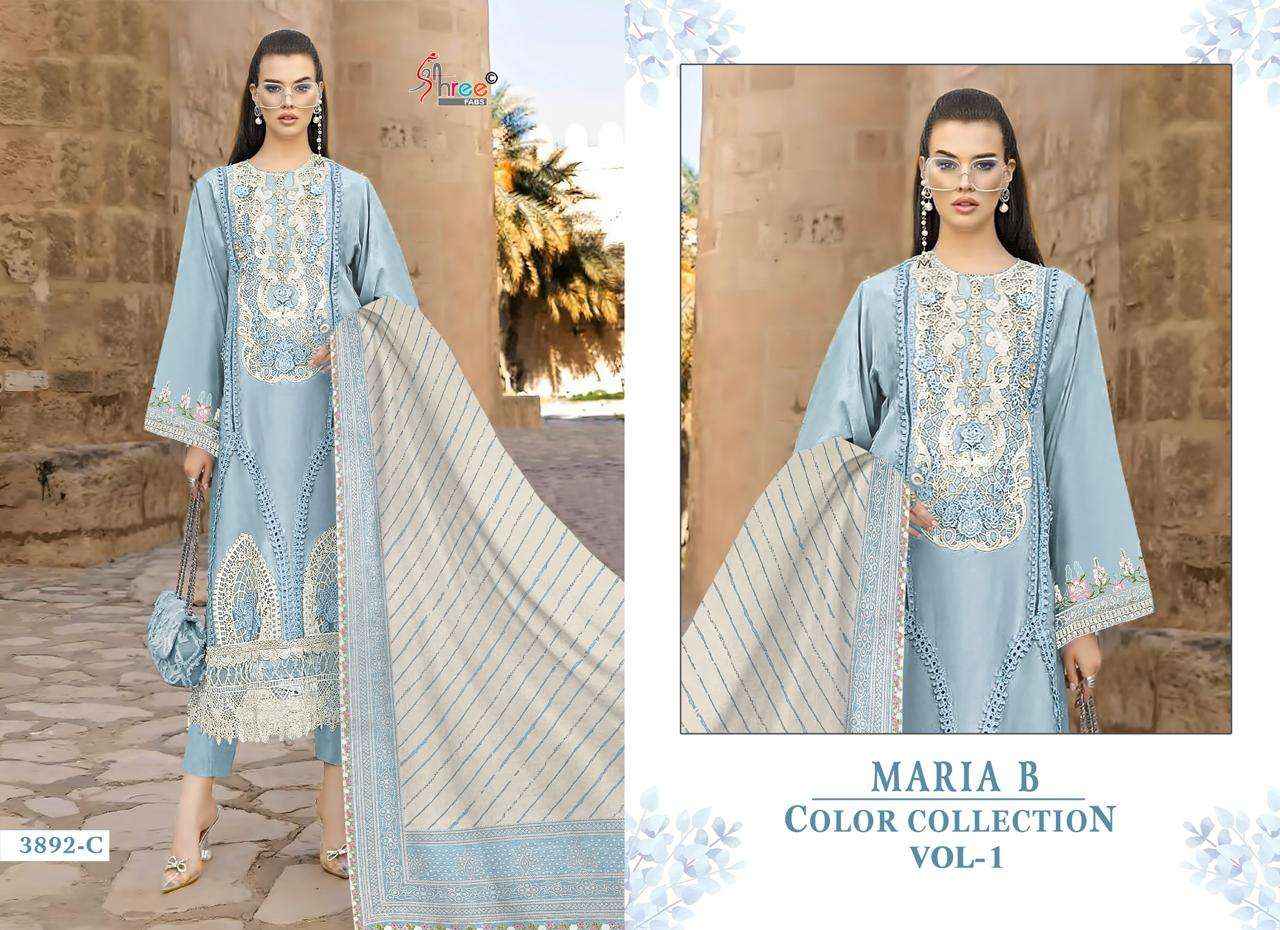 Shree Fabs Maria B Colour Collection Vol 1 Cotton Dress Material 4 pcs Catalogue