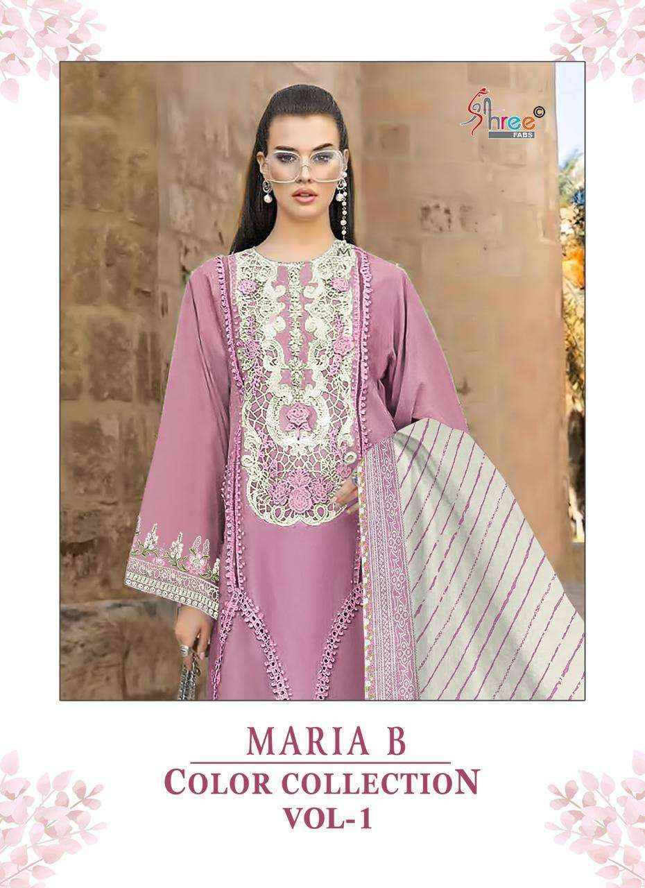 Shree Fabs Maria B Colour Collection Vol 1 Cotton Dress Material 4 pcs Catalogue