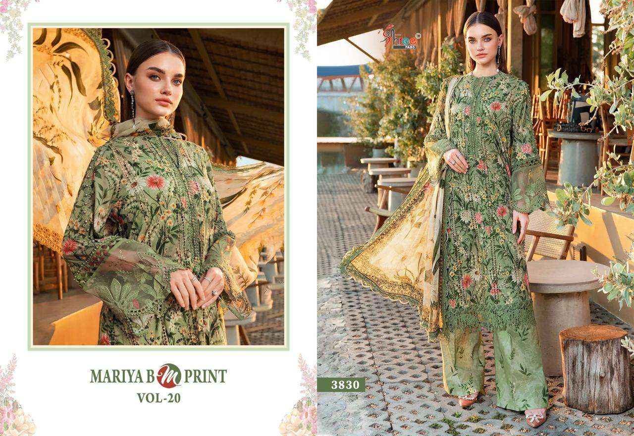 Shree Fabs Mariya B M Print Vol 20 Cotton Dress Material 8 pcs Catalogue