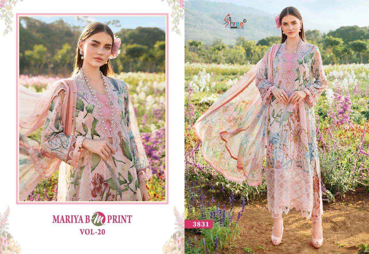 Shree Fabs Mariya B M Print Vol 20 Cotton Dress Material 8 pcs Catalogue