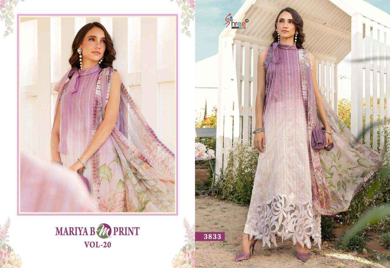 Shree Fabs Mariya B M Print Vol 20 Cotton Dress Material 8 pcs Catalogue