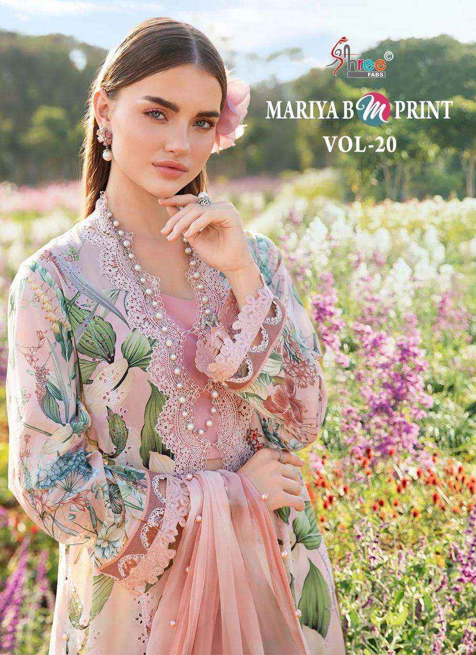 Shree Fabs Mariya B M Print Vol 20 Cotton Dress Material 8 pcs Catalogue