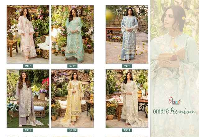 Shree Fabs Ombre Premium Cotton Dress Material 6 pcs Catalogue